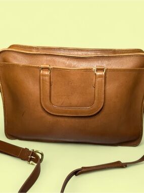 Vtg Coach Lexington Briefcase - British Tan Glove Tanned Leather